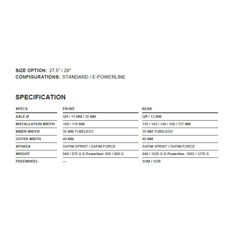 Veltec ETR ExtraDREI.5 Rear 27.5