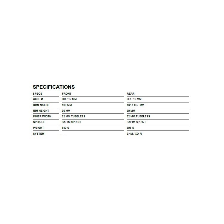 Veltec SPEED XRC 30 Disc SR Front White