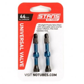 Stans NoTubes Alu Valve Pair Presta 44 mm Blue